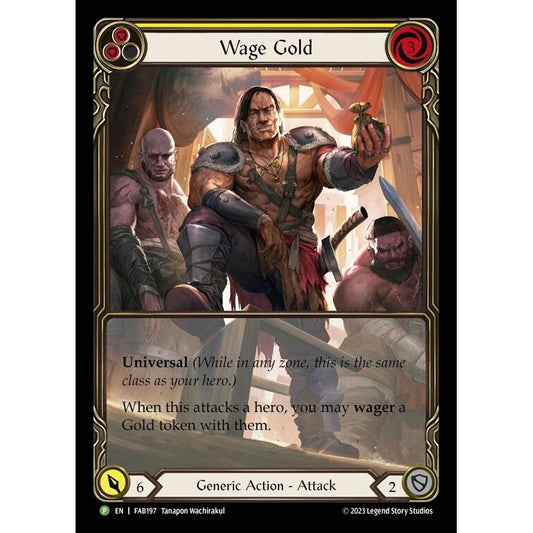 Image for Wage Gold (Yellow) - FAB197 (FAB197) (PR) - Flesh and Blood TCG