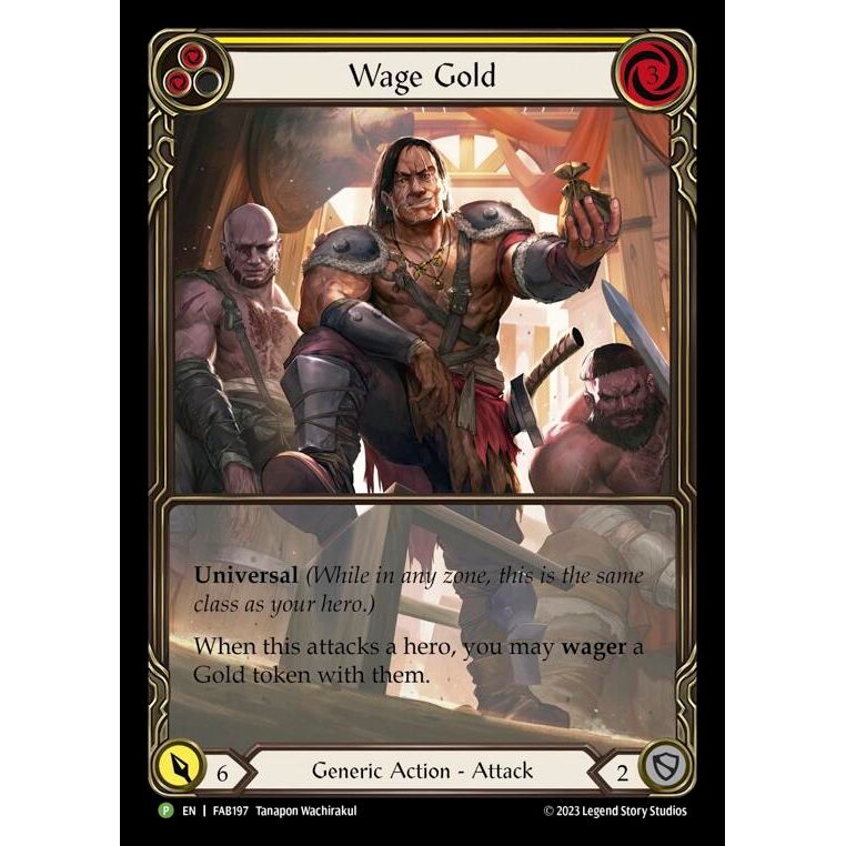Image for Wage Gold (Yellow) - FAB197 (FAB197) (PR) - Flesh and Blood TCG