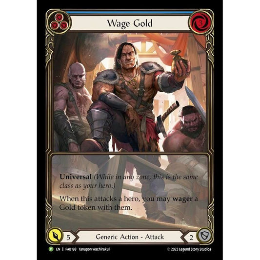 Image for Wage Gold (Blue) - FAB198 (FAB198) (PR) - Flesh and Blood TCG