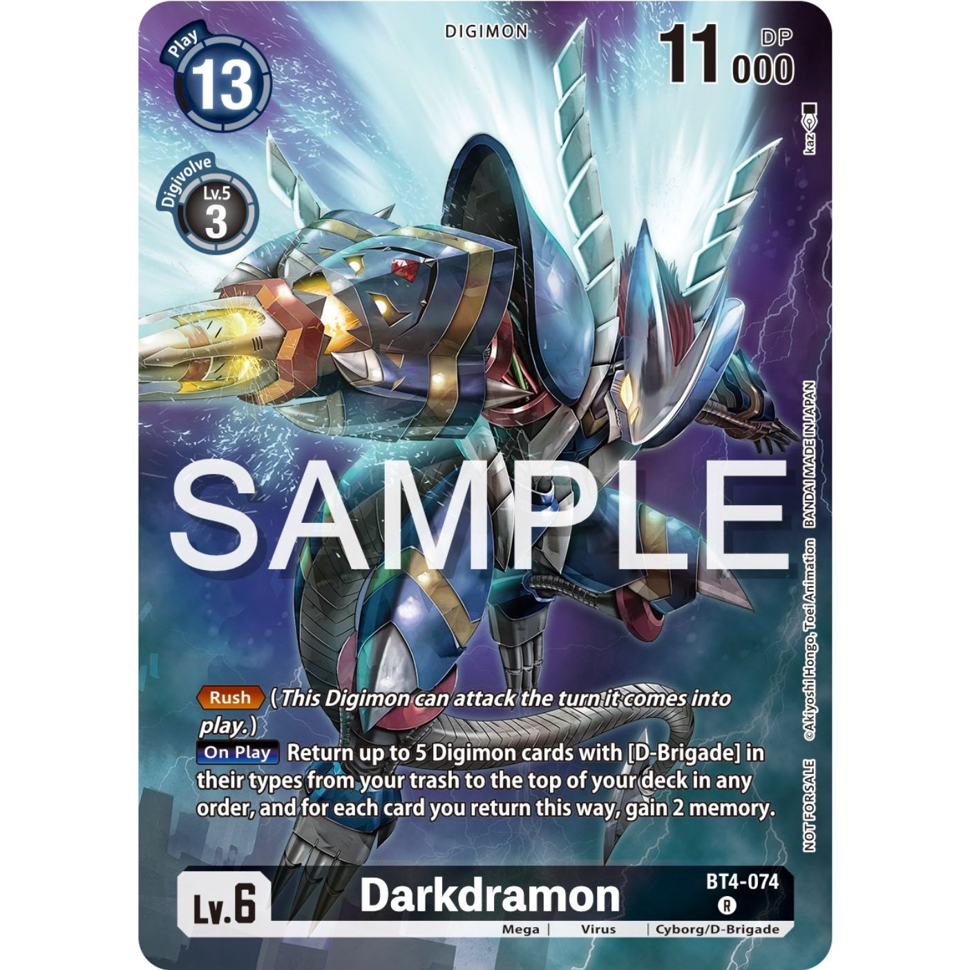 Image for Darkdramon (Official Tournament Pack Vol.12) (BT4-074 R) (BT04) - Digimon Card Game