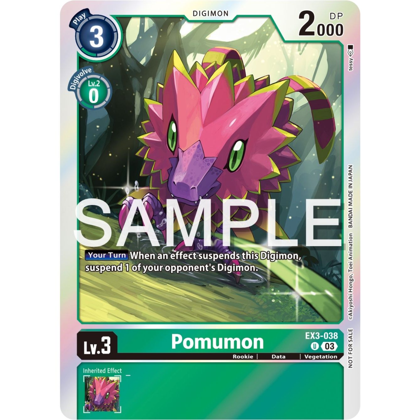 Image for Pomumon (Official Tournament Pack Vol.12) (EX3-038 U) (EX03) - Digimon Card Game