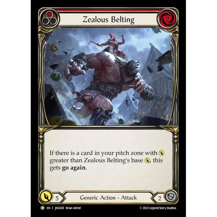 Image for Zealous Belting (Red) - JDG028 (JDG028) (PR) - Flesh and Blood TCG