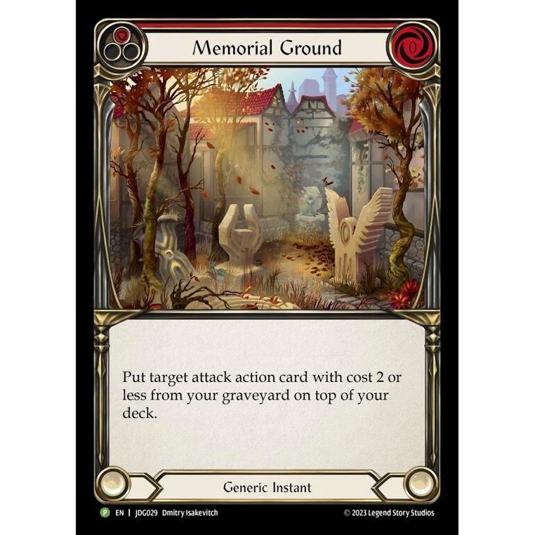 Image for Memorial Ground (Red) - JDG029 (JDG029) (PR) - Flesh and Blood TCG