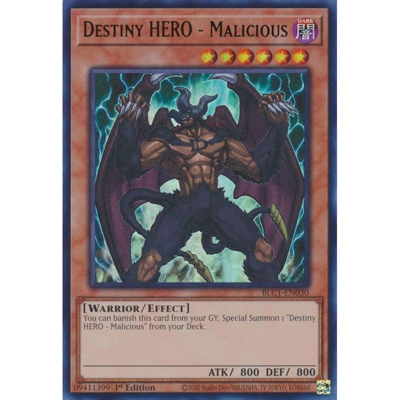 Image for Destiny HERO - Malicious (BLC1-EN030) (BLC1) - YuGiOh