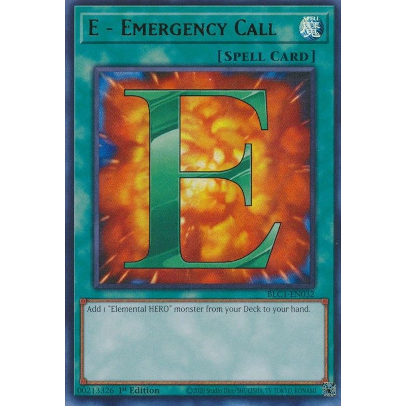 Image for E - Emergency Call (BLC1-EN032) (BLC1) - YuGiOh
