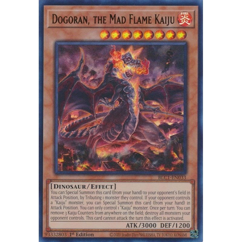 Image for Dogoran, the Mad Flame Kaiju (BLC1-EN033) (BLC1) - YuGiOh