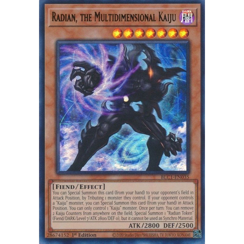 Image for Radian, the Multidimensional Kaiju (BLC1-EN035) (BLC1) - YuGiOh