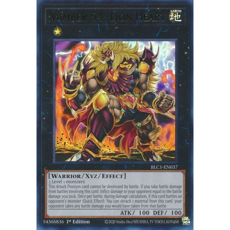 Image for Number 54: Lion Heart (BLC1-EN037) (BLC1) - YuGiOh