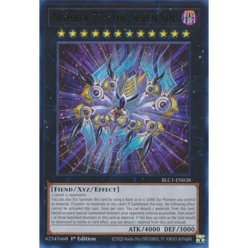 Image for Number 77: The Seven Sins (BLC1-EN038) (BLC1) - YuGiOh