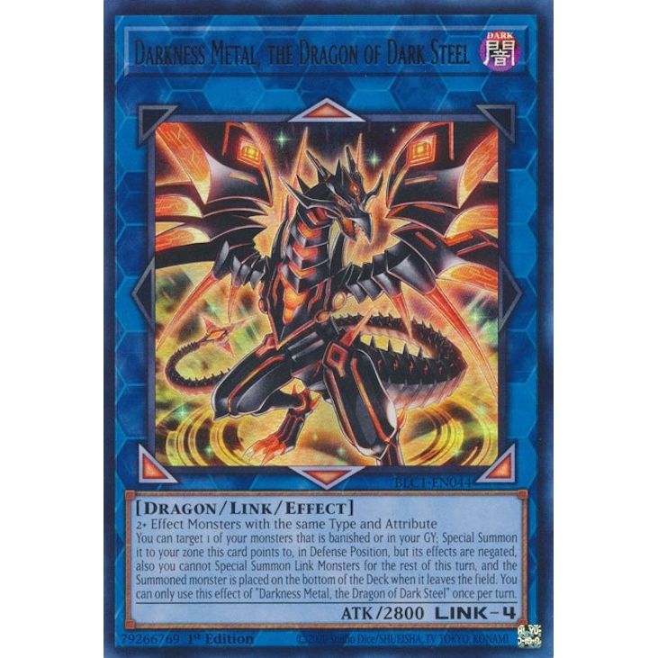 Image for Darkness Metal, the Dragon of Dark Steel (BLC1-EN044) (BLC1) - YuGiOh