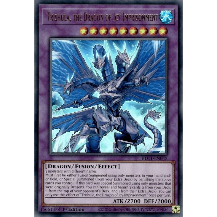 Image for Trishula, the Dragon of Icy Imprisonment (BLC1-EN045) (BLC1) - YuGiOh