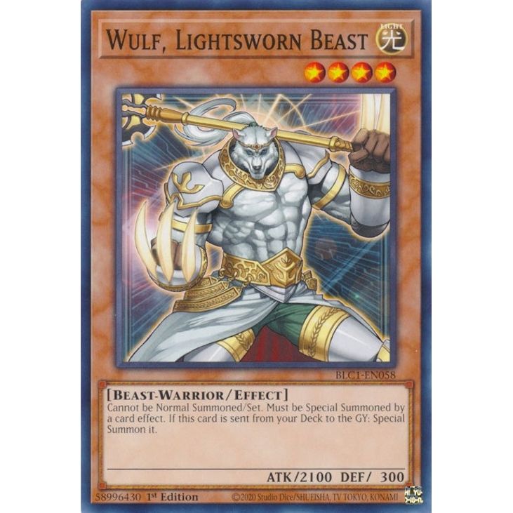 Image for Wulf, Lightsworn Beast (BLC1-EN058) (BLC1) - YuGiOh