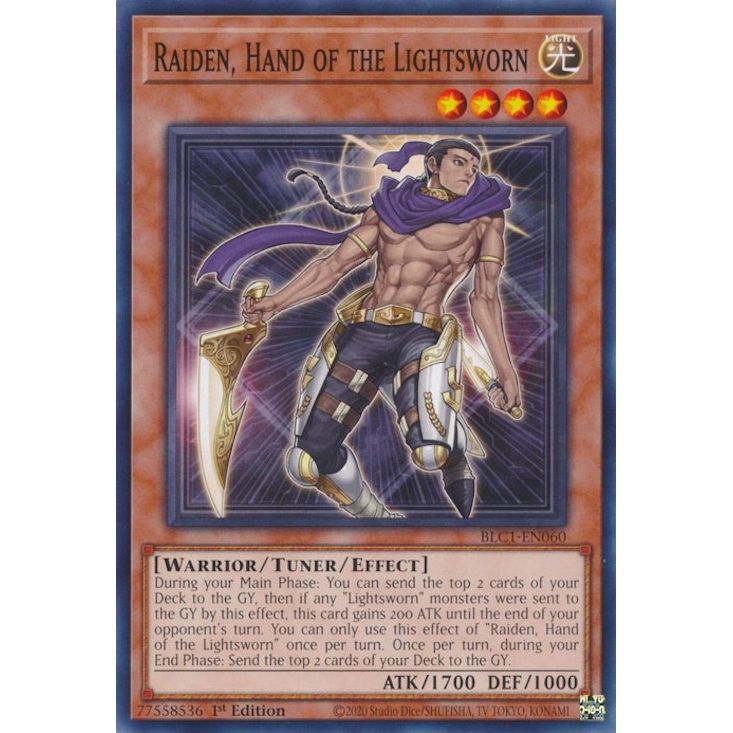 Image for Raiden, Hand of the Lightsworn (BLC1-EN060) (BLC1) - YuGiOh