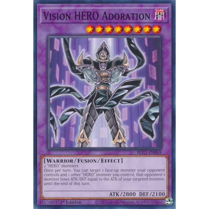 Image for Vision HERO Adoration (BLC1-EN069) (BLC1) - YuGiOh