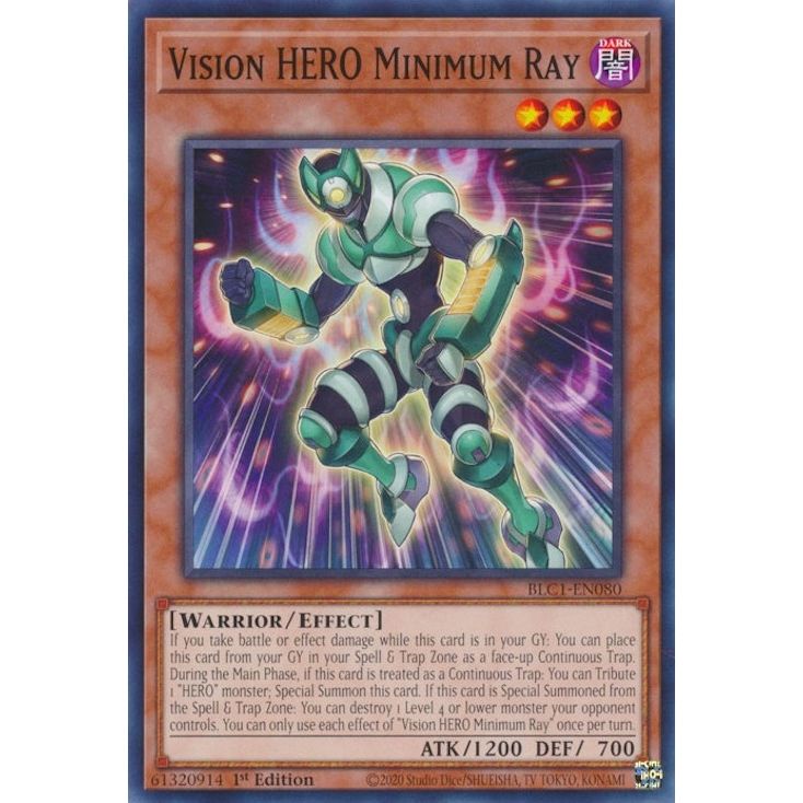 Image for Vision HERO Minimum Ray (BLC1-EN080) (BLC1) - YuGiOh