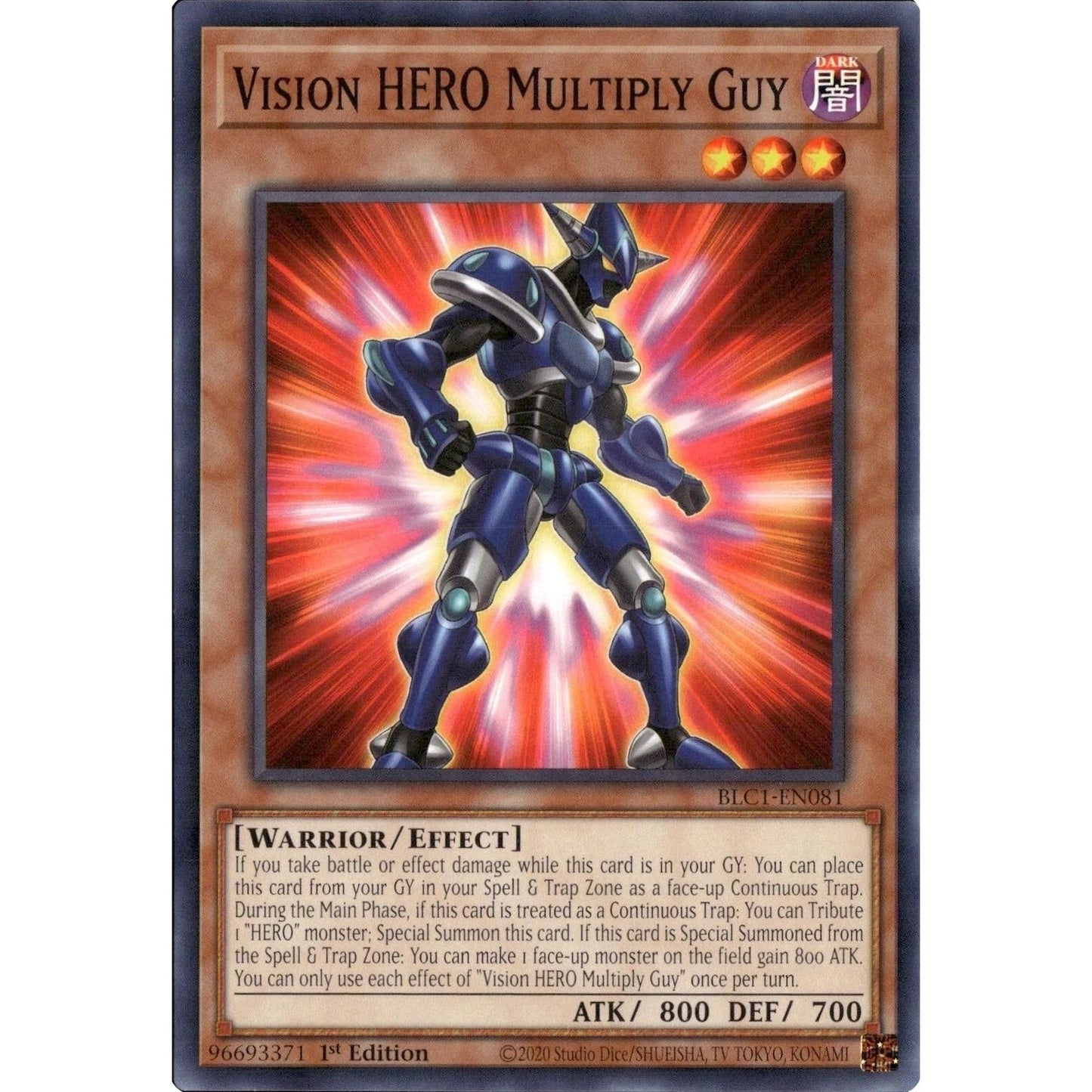 Image for Vision HERO Multiply Guy (BLC1-EN081) (BLC1) - YuGiOh