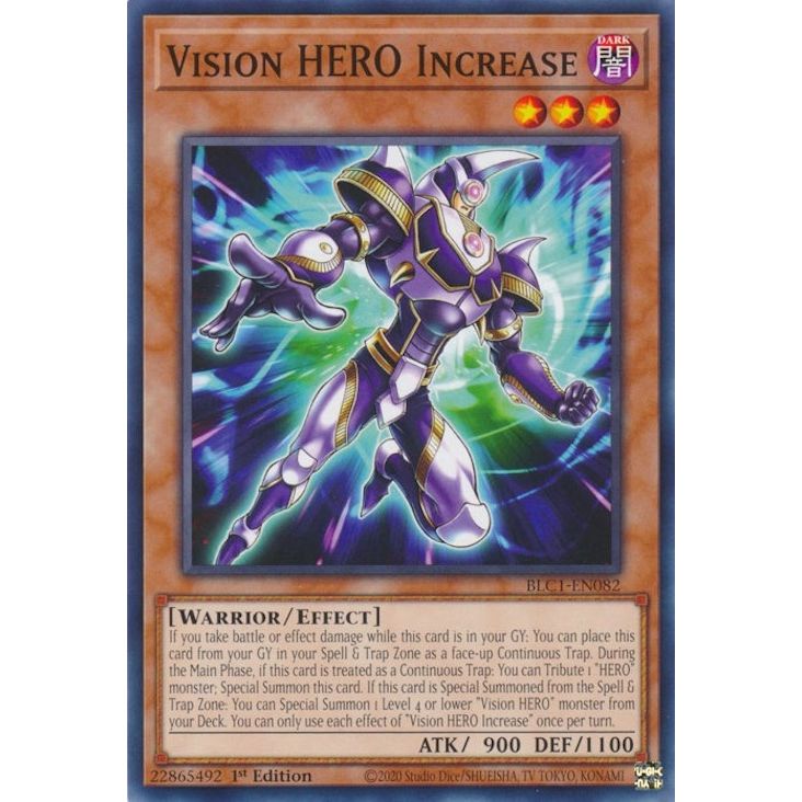 Image for Vision HERO Increase (BLC1-EN082) (BLC1) - YuGiOh
