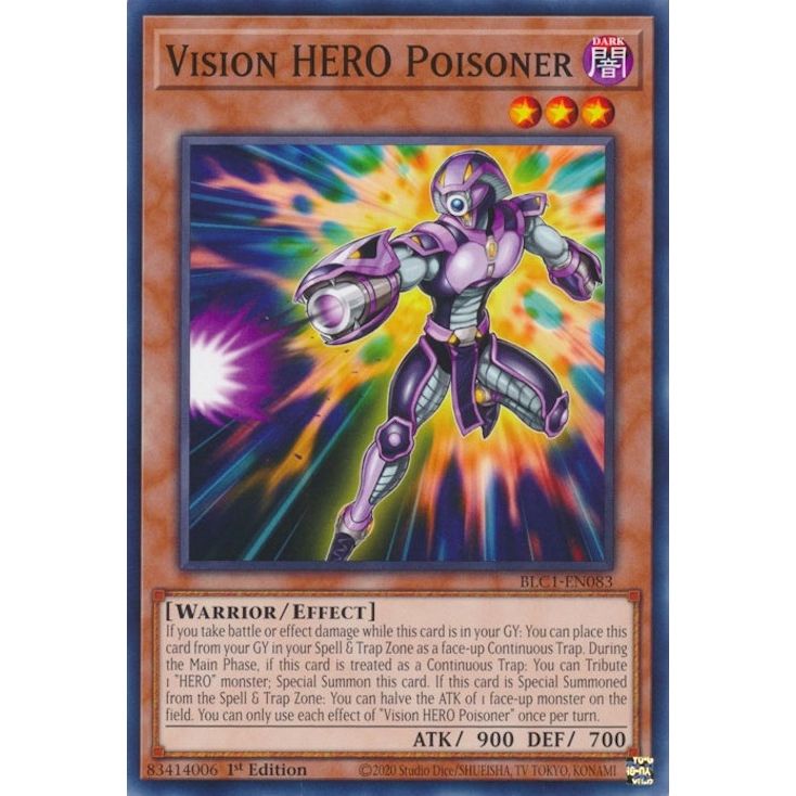 Image for Vision HERO Poisoner (BLC1-EN083) (BLC1) - YuGiOh