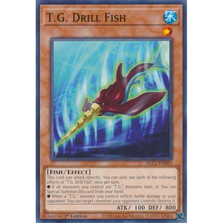 Image for T.G. Drill Fish (BLC1-EN089) (BLC1) - YuGiOh
