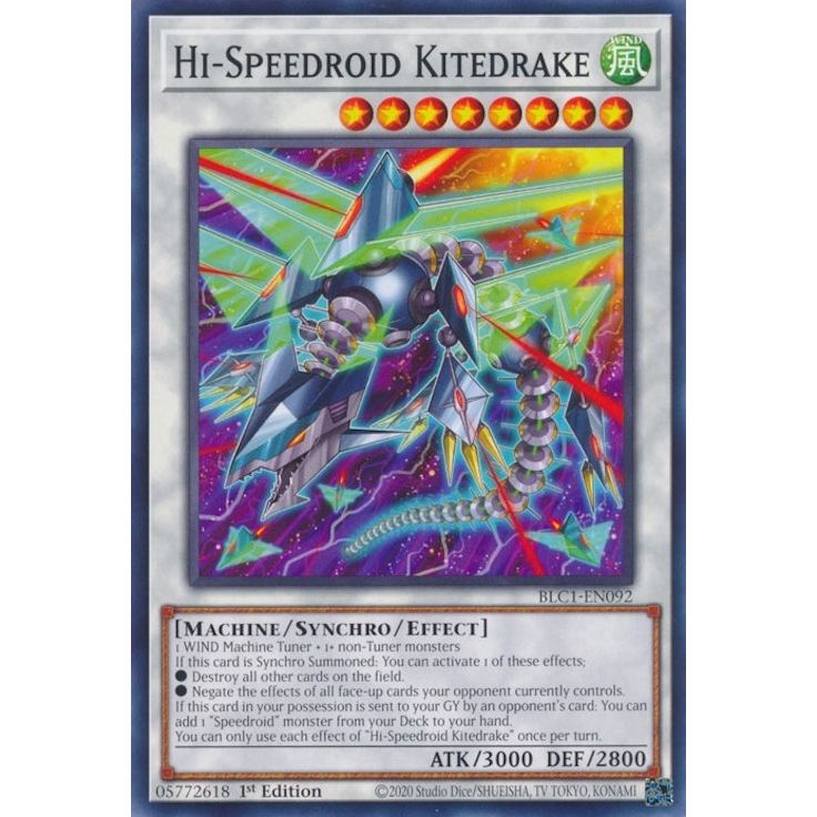 Image for Hi-Speedroid Kitedrake (BLC1-EN092) (BLC1) - YuGiOh