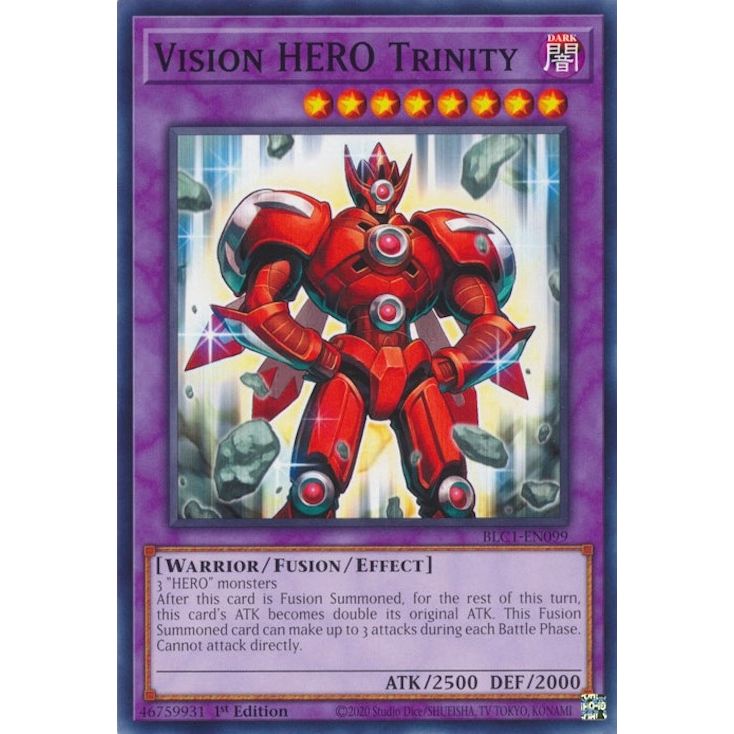 Image for Vision HERO Trinity (BLC1-EN099) (BLC1) - YuGiOh