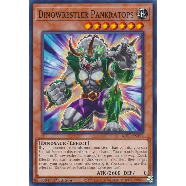 Image for Dinowrestler Pankratops (BLC1-EN102) (BLC1) - YuGiOh