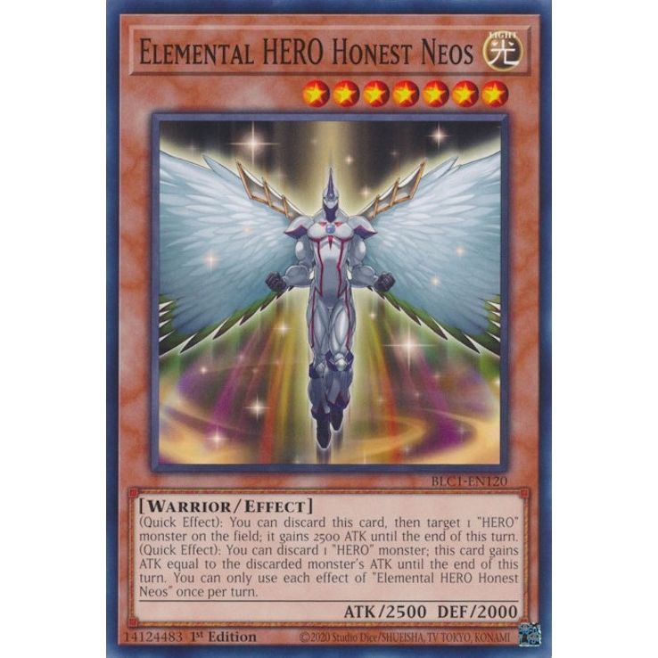 Image for Elemental HERO Honest Neos (BLC1-EN120) (BLC1) - YuGiOh