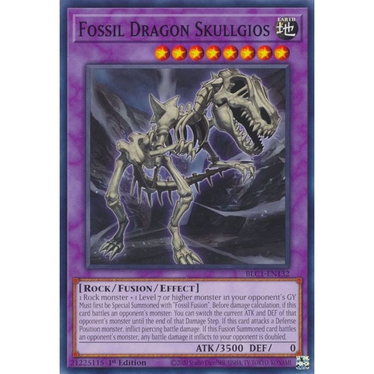 Image for Fossil Dragon Skullgios (BLC1-EN132) (BLC1) - YuGiOh