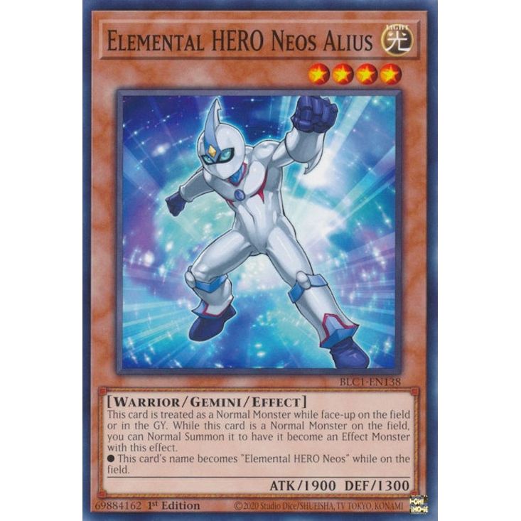 Image for Elemental HERO Neos Alius (BLC1-EN138) (BLC1) - YuGiOh