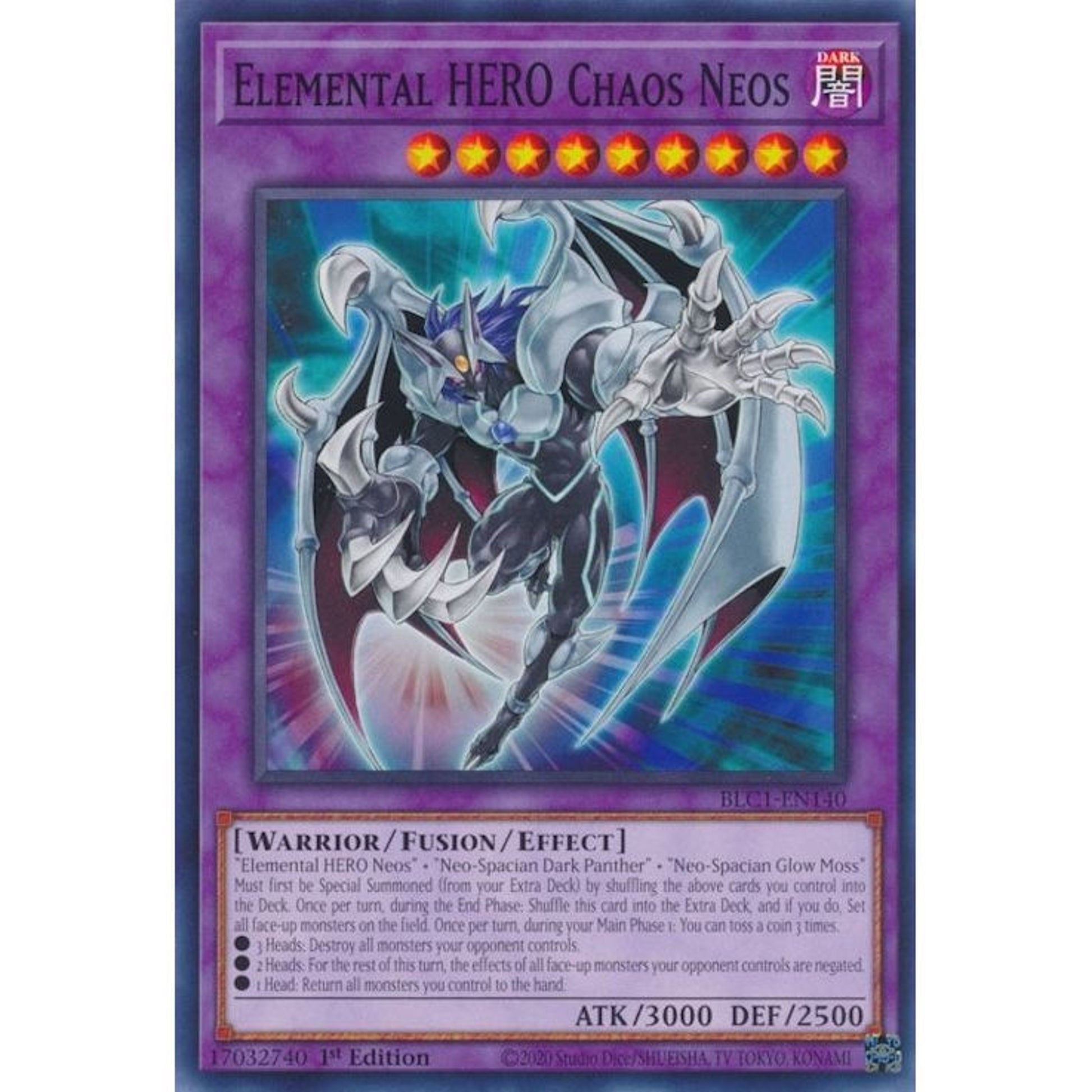 Image for Elemental HERO Chaos Neos (BLC1-EN140) (BLC1) - YuGiOh