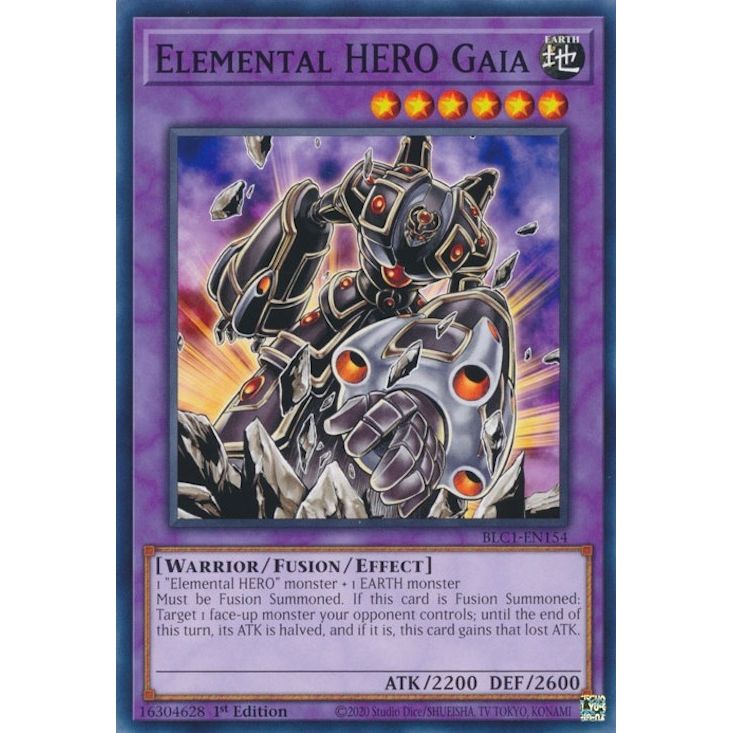 Image for Elemental HERO Gaia (BLC1-EN154) (BLC1) - YuGiOh