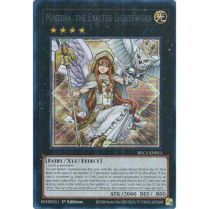 Image for Minerva, the Exalted Lightsworn (Silver) (BLC1-EN013) (BLC1) - YuGiOh
