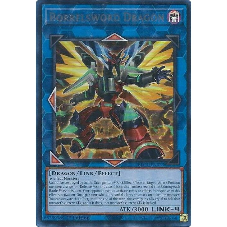 Image for Borrelsword Dragon (Alternate Art) (Silver) (BLC1-EN023) (BLC1) - YuGiOh