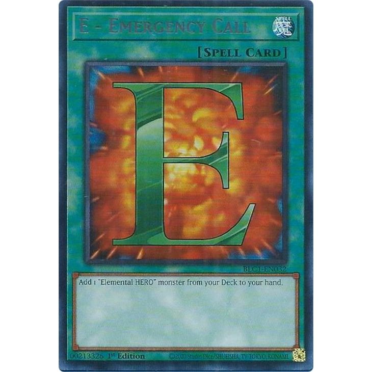 Image for E - Emergency Call (Silver) (BLC1-EN032) (BLC1) - YuGiOh