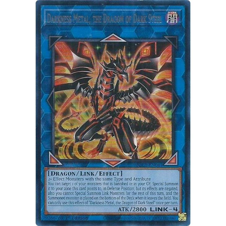 Image for Darkness Metal, the Dragon of Dark Steel (Silver) (BLC1-EN044) (BLC1) - YuGiOh
