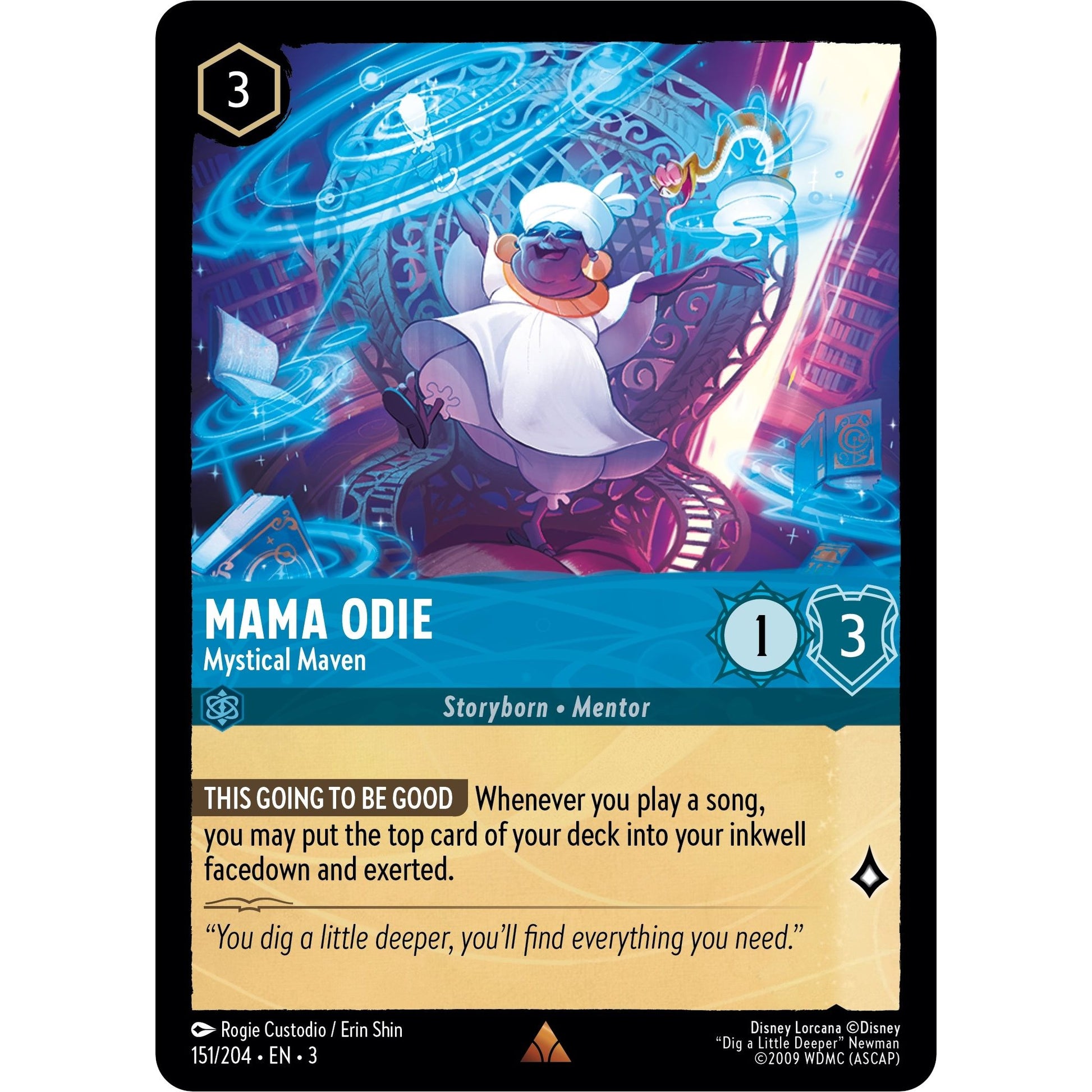 Image for Mama Odie - Mystical Maven (151/204) (3) - Disney Lorcana