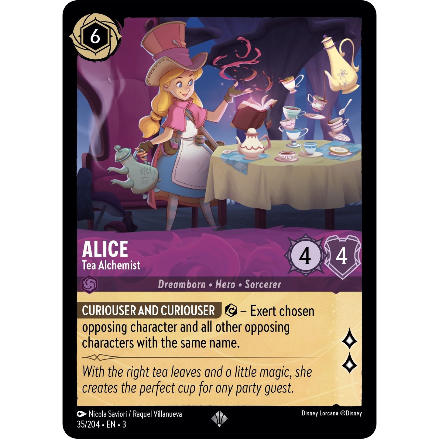 Image for Alice - Tea Alchemist (35/204) (3) - Disney Lorcana