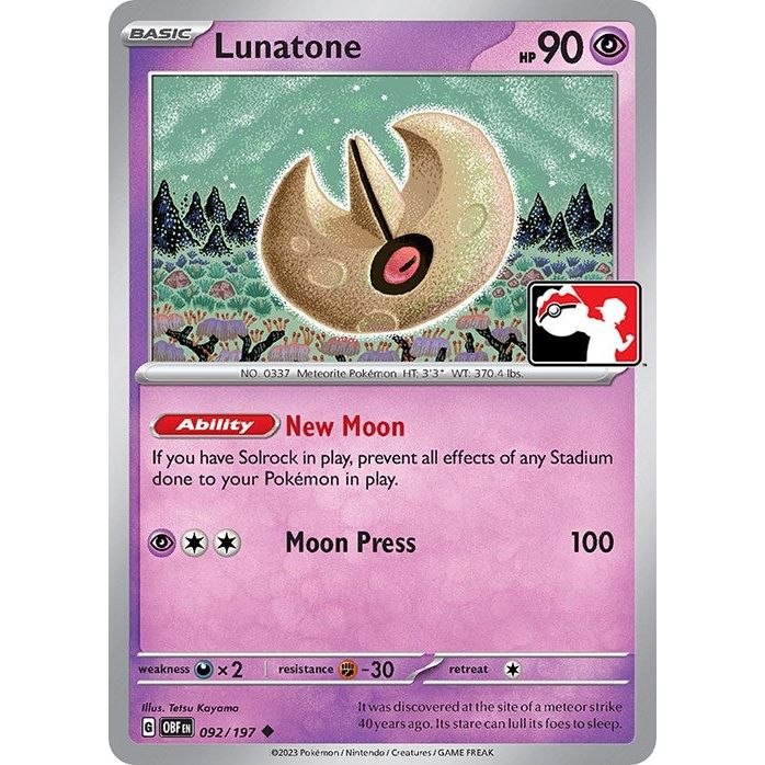 Image for Lunatone (092/197) - Pokemon