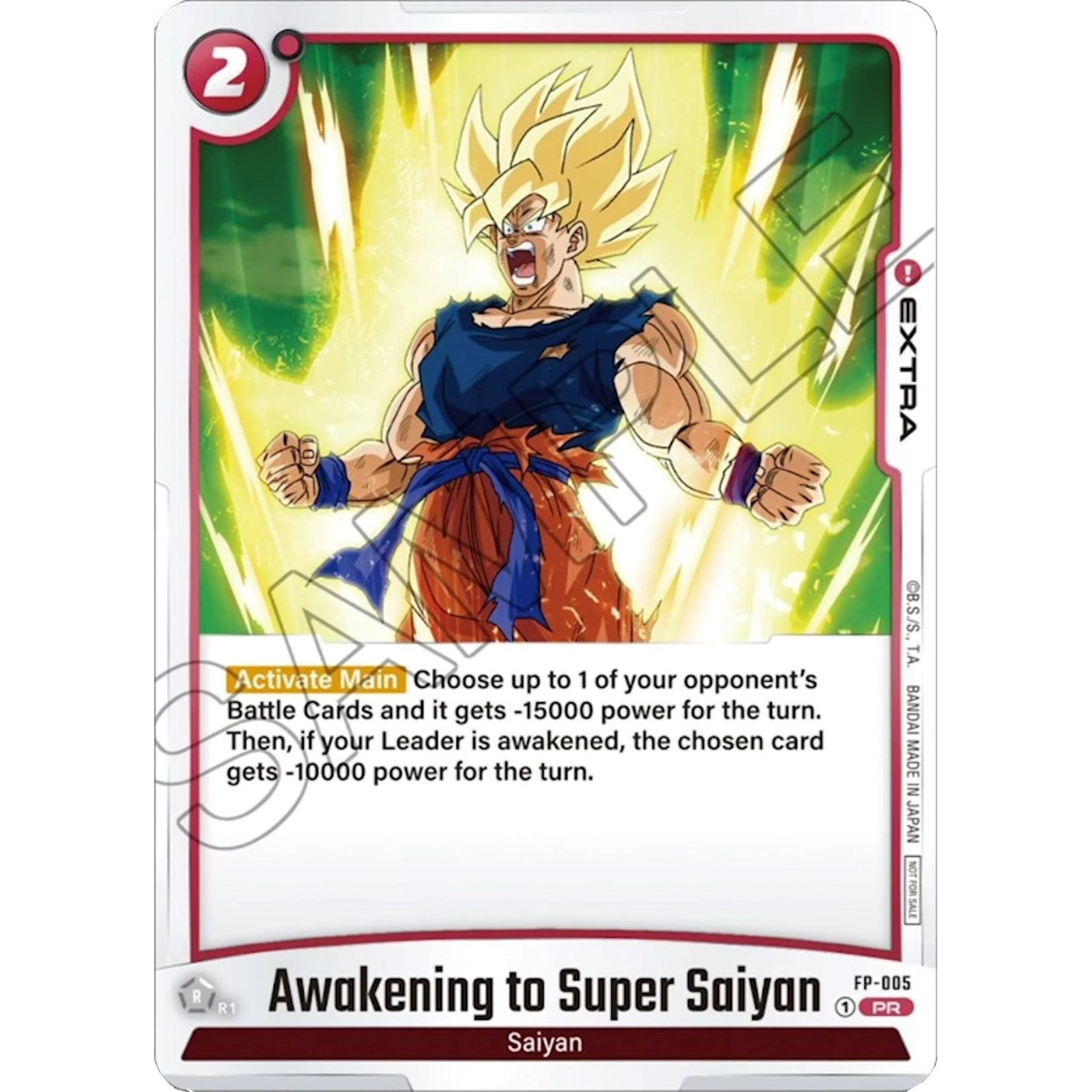 Image for Awakening to Super Saiyan - FP-005 (FP-005) (DBSFW_PR) - Dragon Ball Super: Fusion World