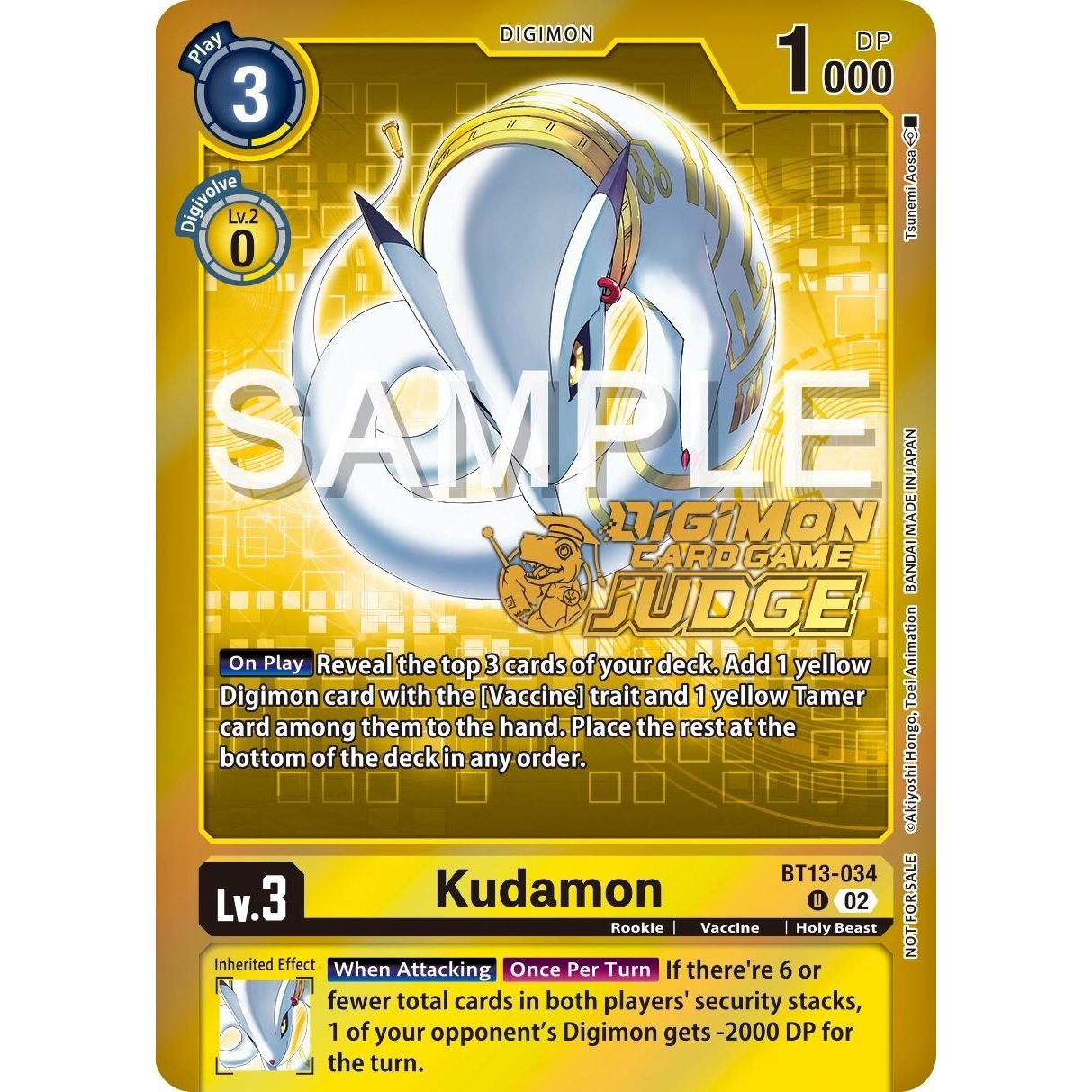 Image for Kudamon (Judge Pack 5) (BT13-034 U) (BT13) - Digimon Card Game