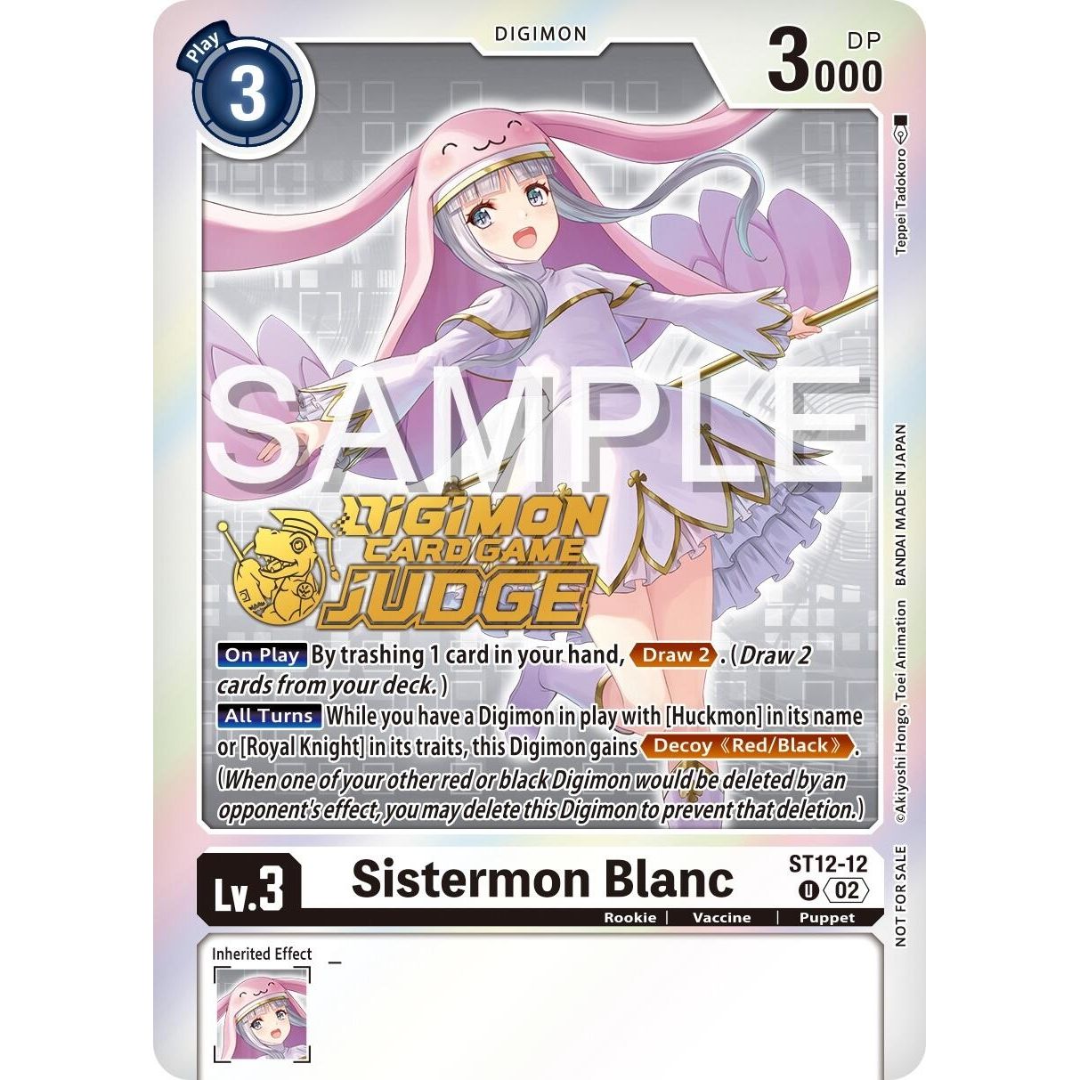 Image for Sistermon Blanc (Judge Pack 5) (ST12-12 U) (ST-12) - Digimon Card Game