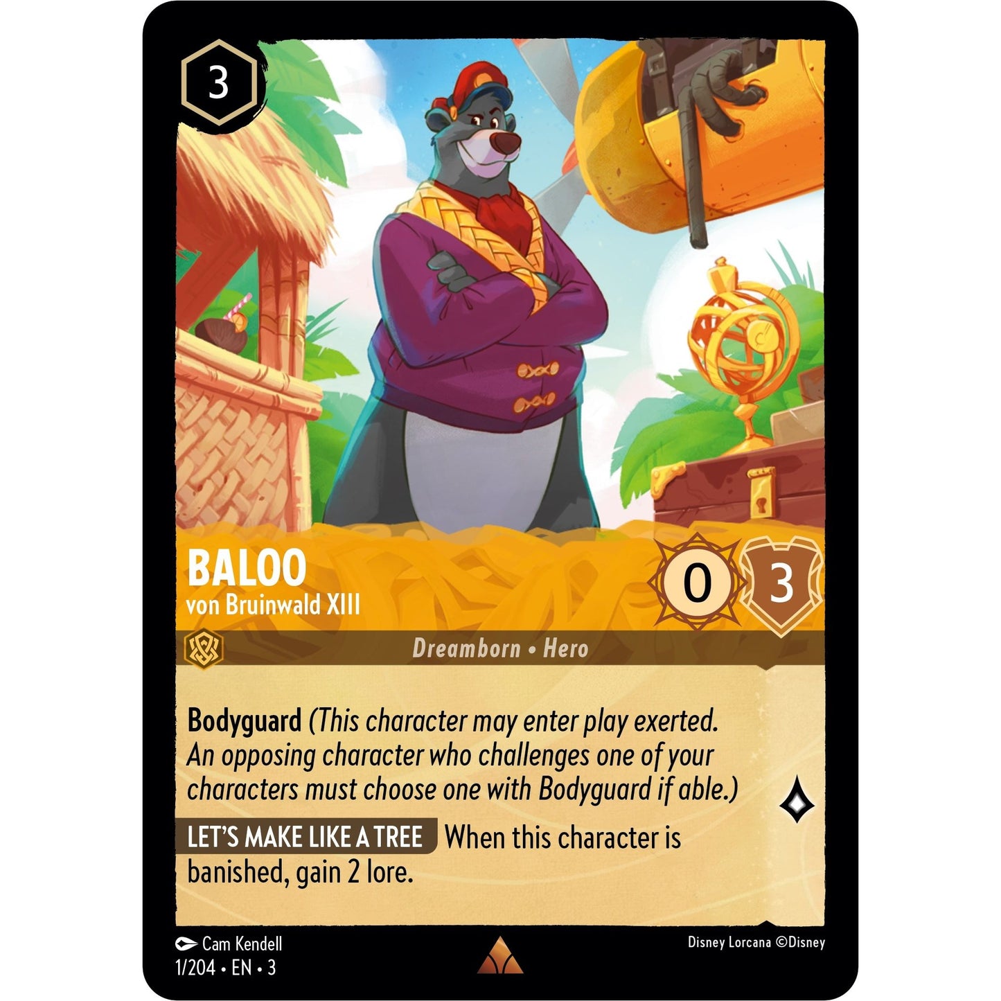 Image for Baloo - von Bruinwald XIII (1/204) (3) - Disney Lorcana
