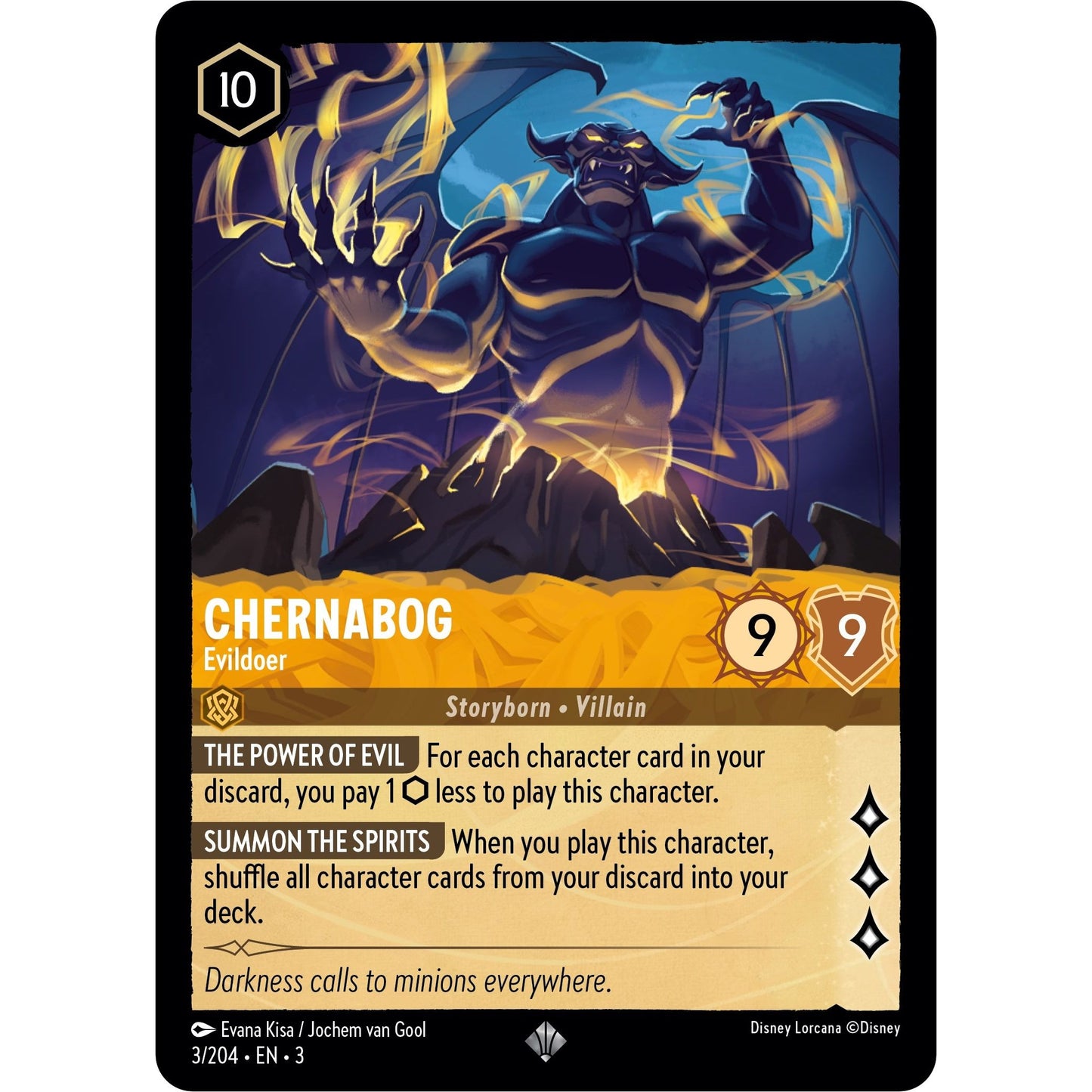 Image for Chernabog - Evildoer (3/204) (3) - Disney Lorcana