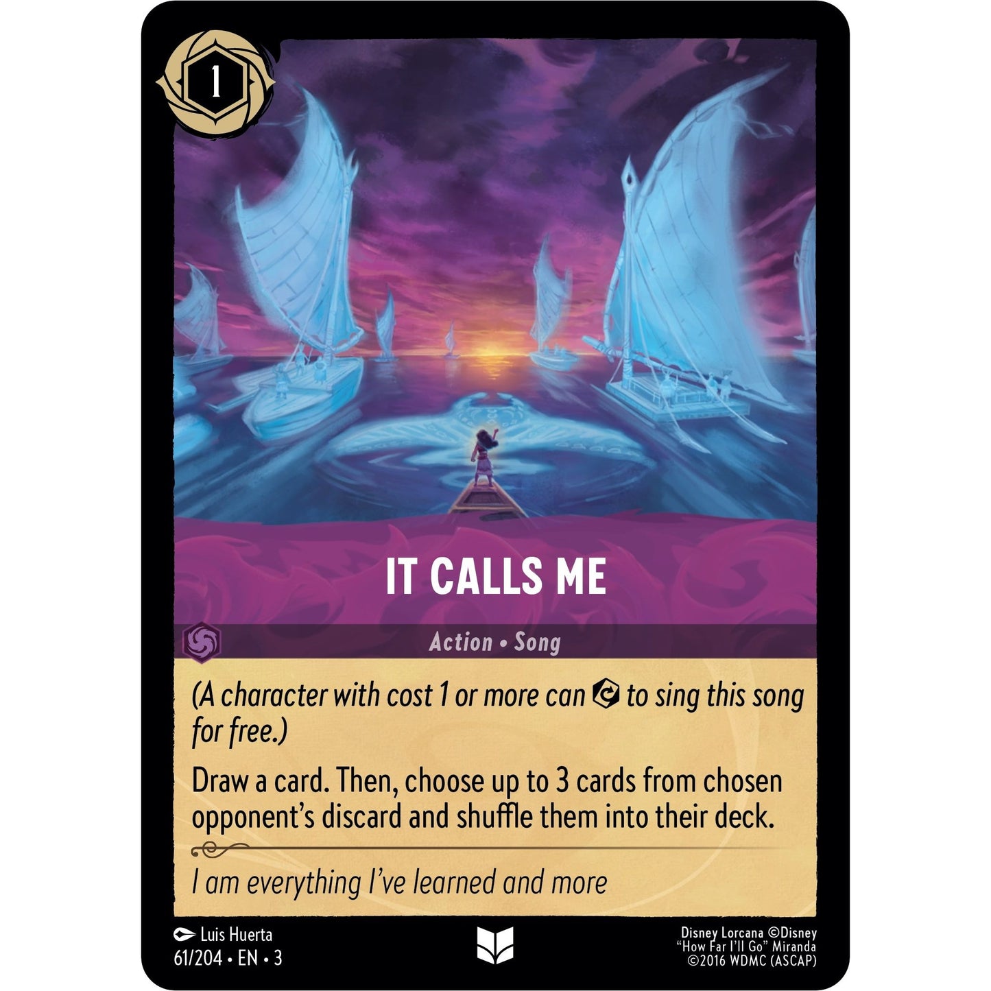 Image for It Calls Me (61/204) (3) - Disney Lorcana