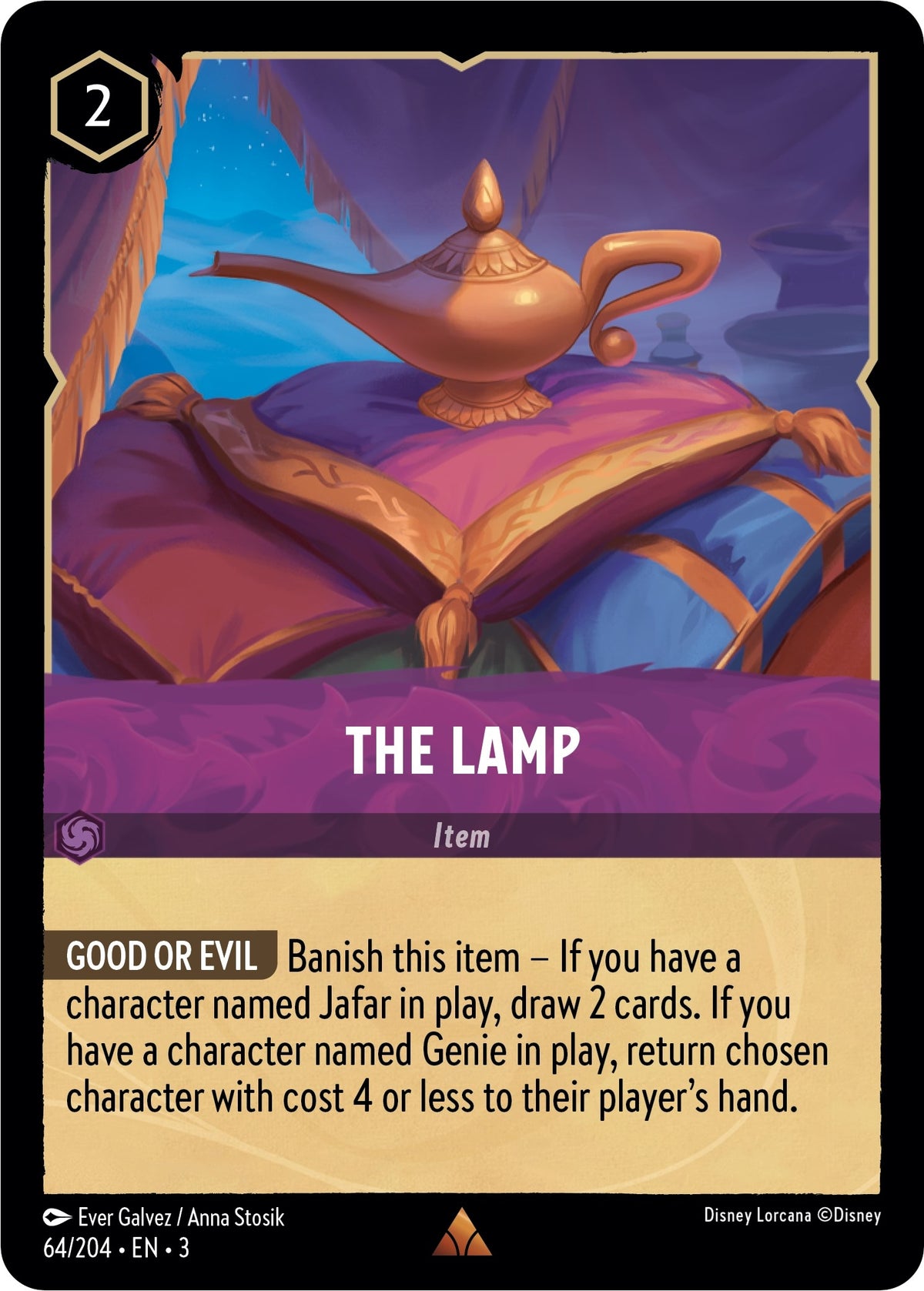 Image for The Lamp (64/204) (3) - Disney Lorcana