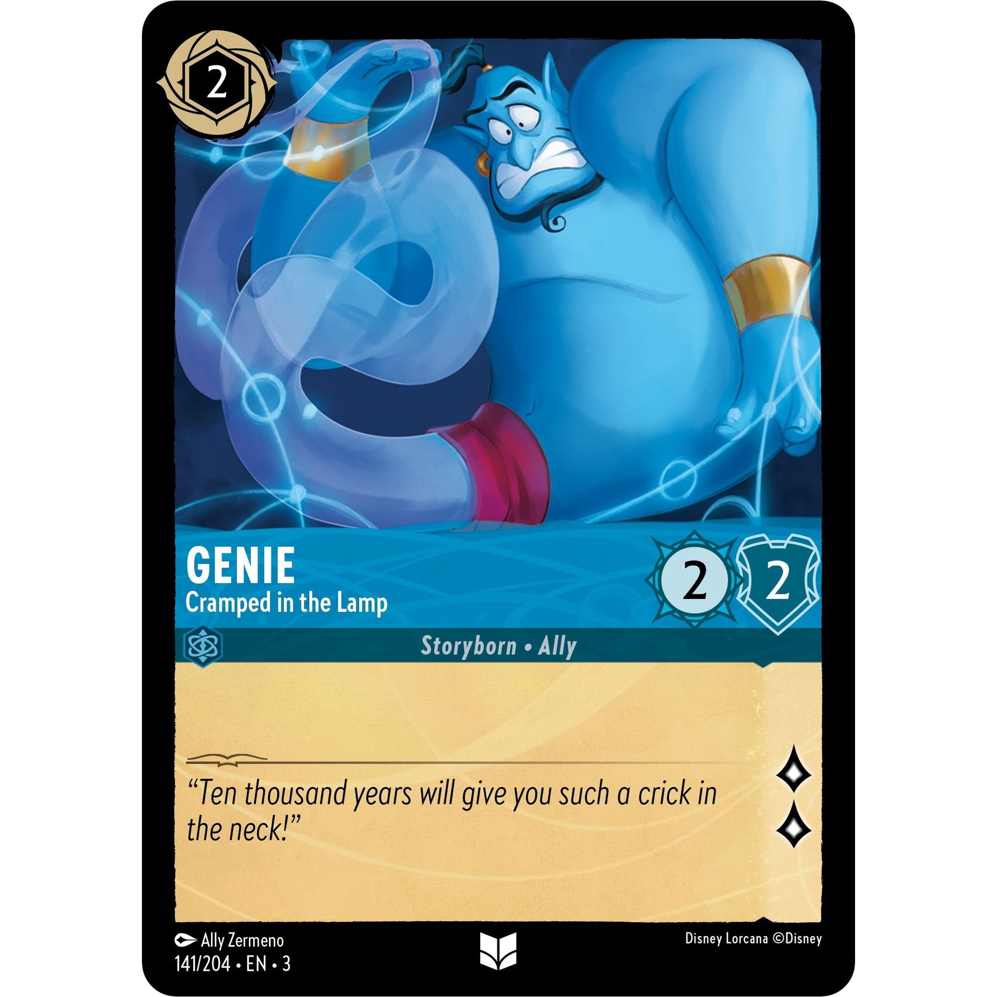 Image for Genie - Cramped in the Lamp (141/204) (3) - Disney Lorcana