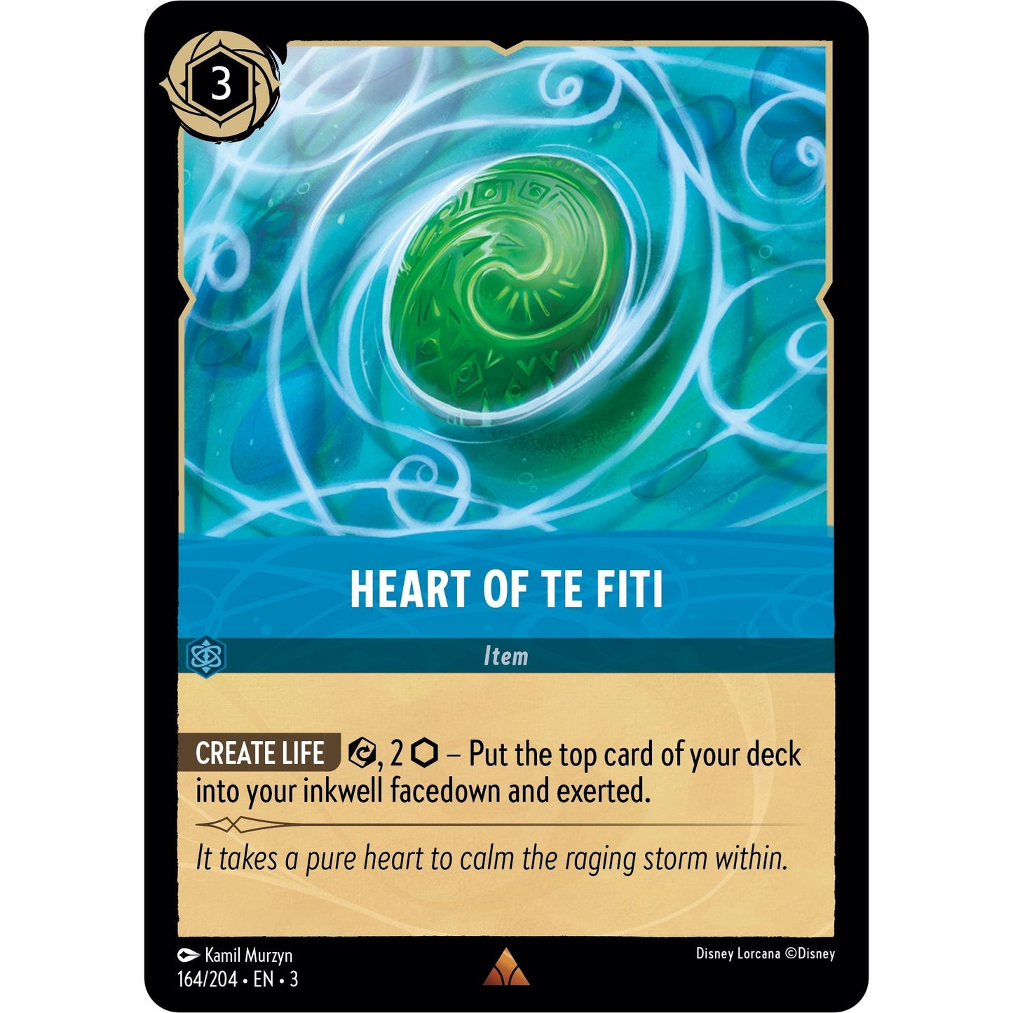 Image for Heart of Te Fiti (164/204) (3) - Disney Lorcana