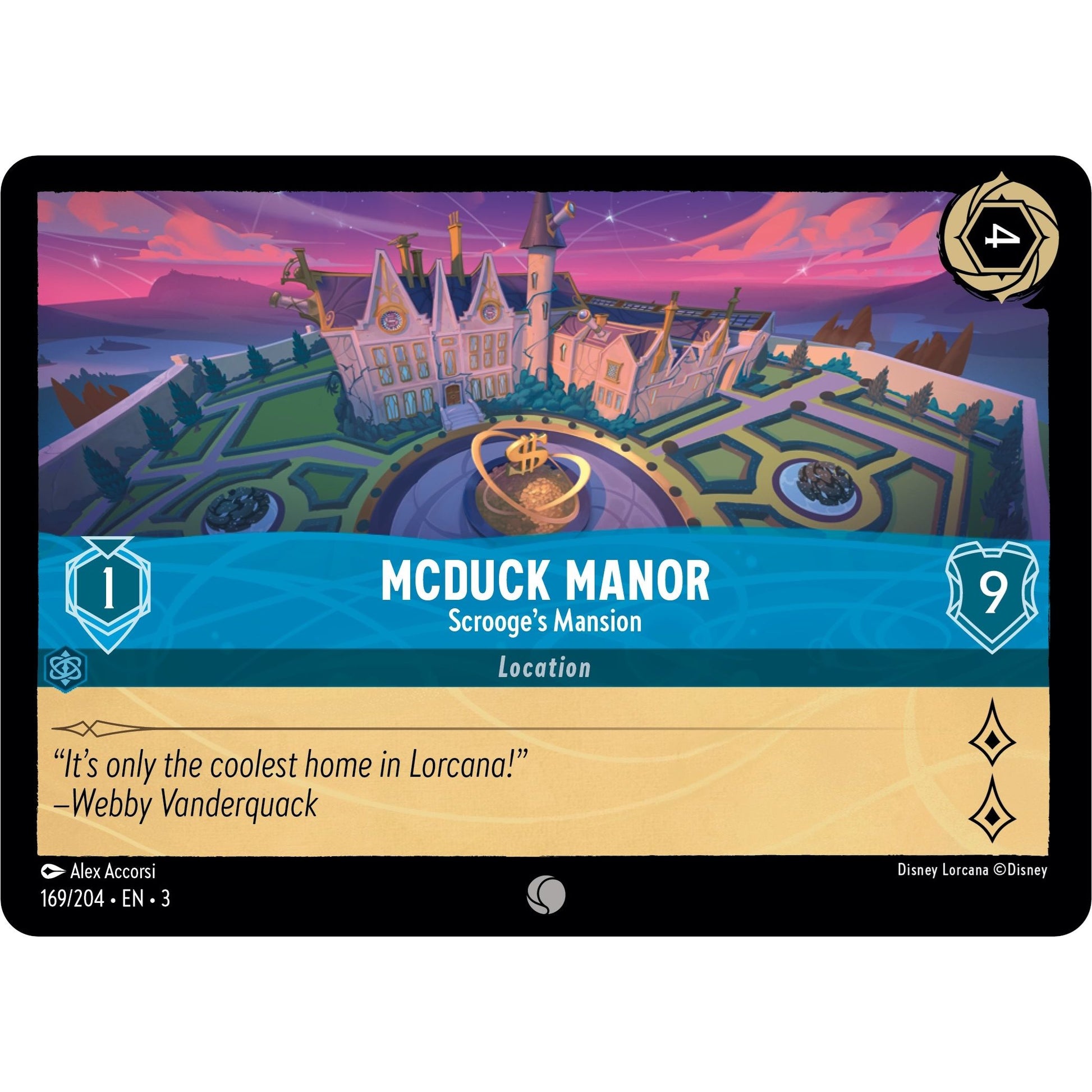 Image for McDuck Manor - Scrooge's Mansion (169/204) (3) - Disney Lorcana