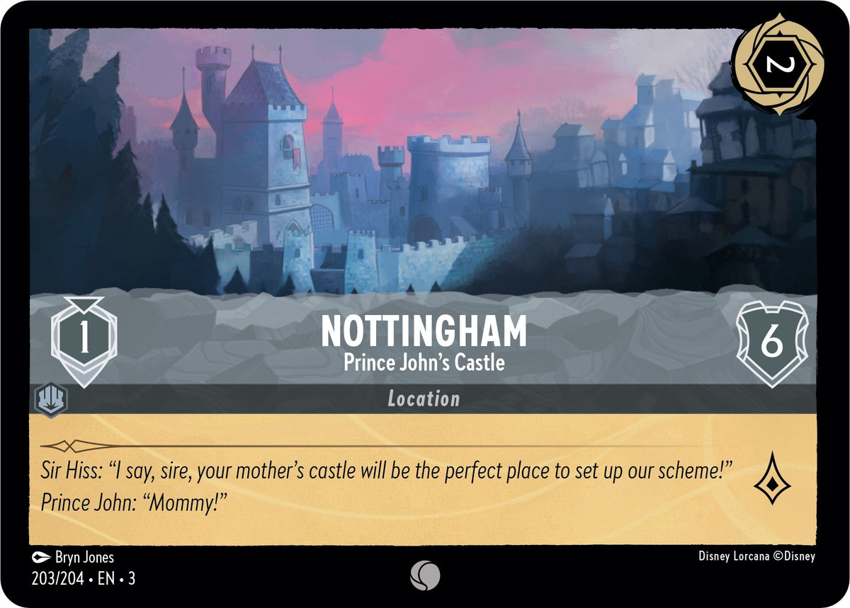 Image for Nottingham - Prince John's Castle (203/204) (3) - Disney Lorcana