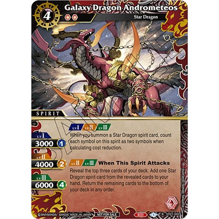 Image for Galaxy Dragon Andrometeos (Finalist Card Set Vol. 4) (ST01-002) (LEP) - Battle Spirits Saga